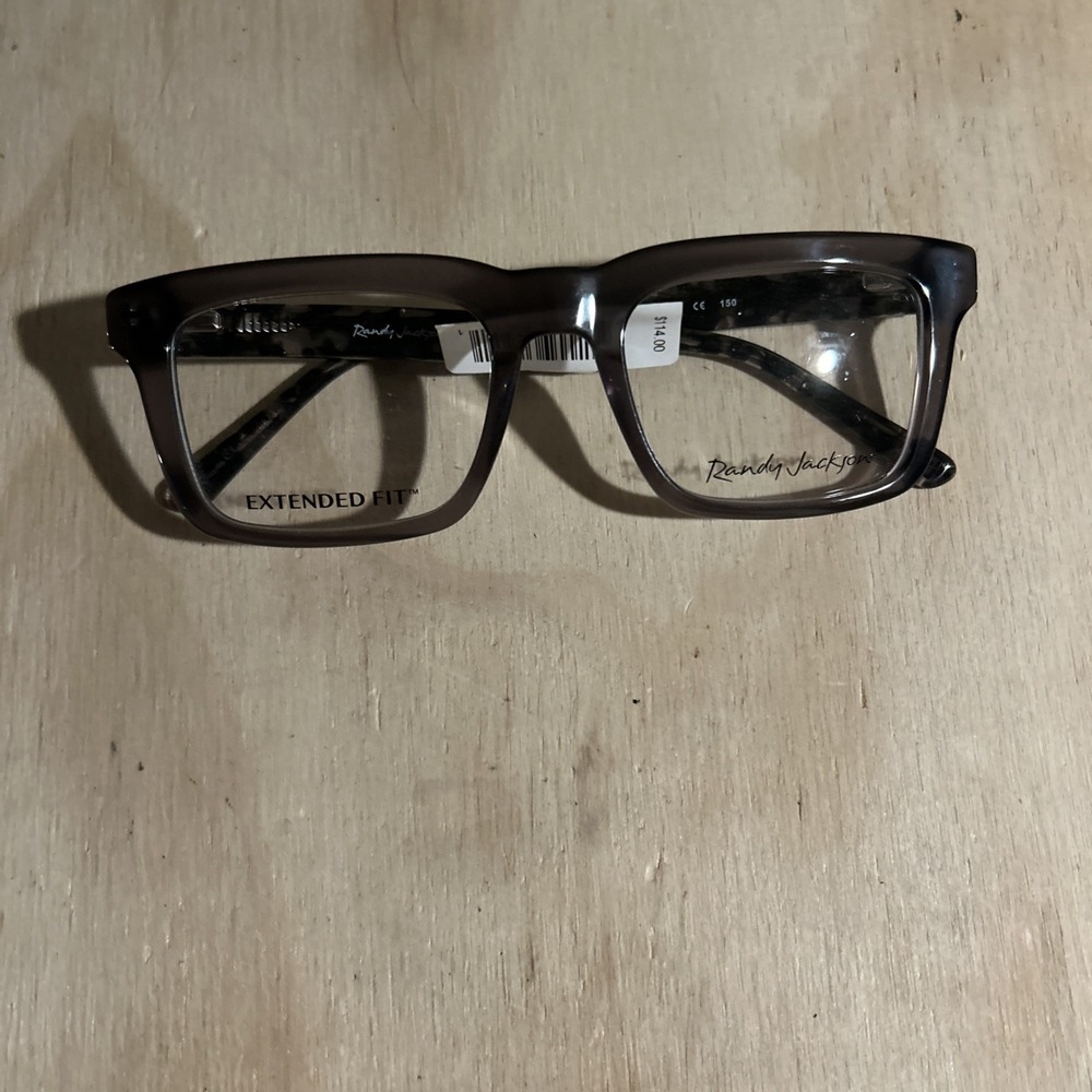 Randy Jackson RJ 1936 Extended Fit Eyeglass Frames Grey 100 54-21-150 NWT